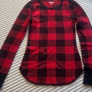 Old Navy Red and Black Plaid Shirt